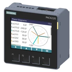 Medidor SENTRON PAC4220 96x96 mm con display TFT a color, PMD-III, clase 0.2, 690/400 V, X/1 A o X/5 A