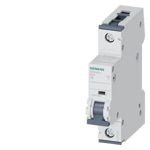 Interruptor termomagnético riel DIN 1 polo 6 A curva C 6 kA