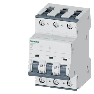 Interruptor termomagnético riel DIN 3 polos 2 A curva C 6 kA