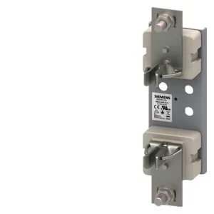 Base portafusibles NH cerámica 3PS tamaño 2, 1 polo, 400 A, 690 V, borne plano