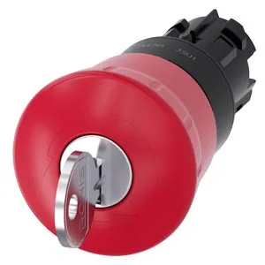 Mushroom emergency stop pushbutton 22 mm