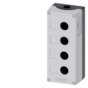 Caja para aparatos de mando 22 mm, 4 elementos