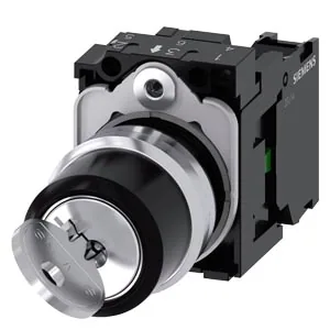 Interruptor de llave Ronis, 22 mm, redondo