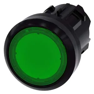Pulsador luminoso 22 mm redondo de plástico