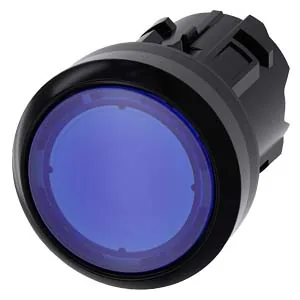 Pulsador luminoso 22 mm redondo de plástico