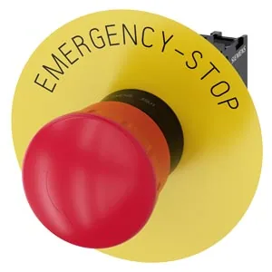 Pulsador de seta de paro de emergencia 22 mm