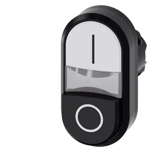 Pulsador doble luminoso (de doble tecla) 22 mm