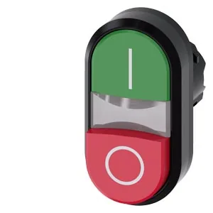 Pulsador doble luminoso (de doble tecla) 22 mm