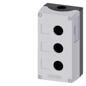 Caja para aparatos de mando 22 mm, 3 elementos