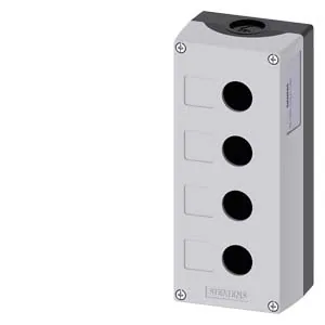 Caja para aparatos de mando 22 mm, 4 elementos