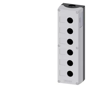 Caja para aparatos de mando 22 mm, 6 elementos