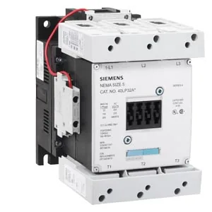 Contactor NEMA tamaño 5, 3 fases, abierto, bobina 120 V