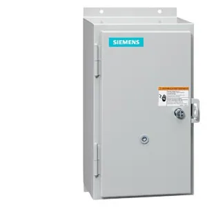 Arrancador de motor no reversible NEMA tamaño 2 1/2, 25-100 A, gabinete NEMA 12/3R