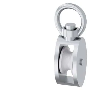 Polea portacables giratoria 4 mm para interruptor de tirón por cable