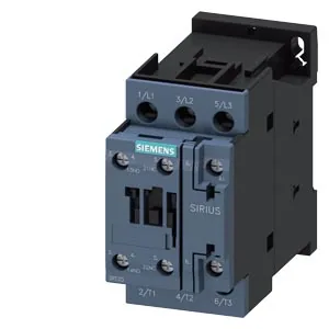 Contactor de potencia SIRIUS 3RT 25 A 11 kW AC3, bobina 24 V CA