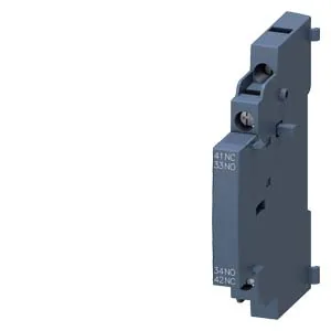 Lateral plug-on auxiliary contact block