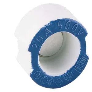 Tornillo adaptador para portafusibles D, sistema DII/E27, 20 A