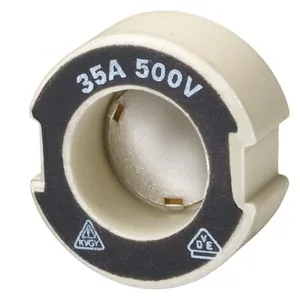 Tornillo adaptador para portafusibles D, sistema DIII/E33, 35 A