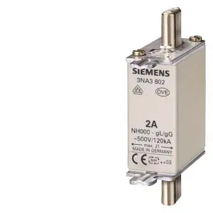 Cartucho fusible NH tipo cuchilla, tamaño NH000