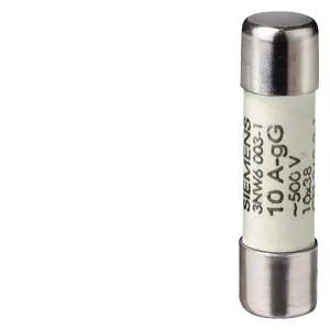 Cartucho fusible cilíndrico SENTRON, 10x38 mm
