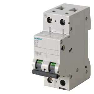 Interruptor termomagnético riel DIN 2 polos 4 A curva C 4.5 kA