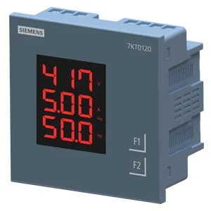 Dispositivo de medición básica V, I, F con TC X/5 A, pantalla LED, clase 1