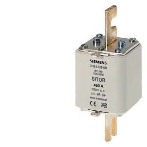 Cartucho fusible SITOR para semiconductores con contacto de cuchilla