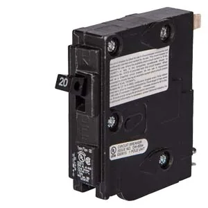 Interruptor termomagnético tipo QD 1 polo 10 A 120 V 10 kA, 3/4 de pulgada