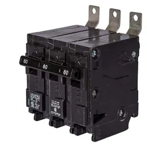 Interruptor termomagnético 3 polos 20 A 240 V 22 kA tipo BLH enchufable