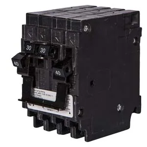 Interruptor termomagnético uno 20 A 2 polos y uno 50 A 2 polos 10 kA tipo QT