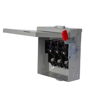 Interruptor de seguridad sin fusible 3 polos 600 A 240 V 3 hilos NEMA 1