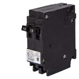 Interruptor termomagnético dúplex 2x20 A 1 polo 120 V 10 kA tipo QT