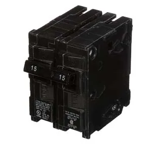 Interruptor termomagnético uno 15 A 2 polos y uno 30 A 2 polos 10 kA tipo QT