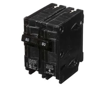 Interruptor termomagnético enchufable 2 polos 80 A 120/240 V 10 kA tipo QP