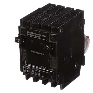 Interruptor termomagnético con supresor de sobretensión integrado 15 A 120/240 V 10 kA