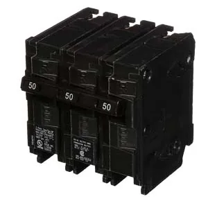 Interruptor termomagnético enchufable 3 polos 50 A 240 V 10 kA tipo QP