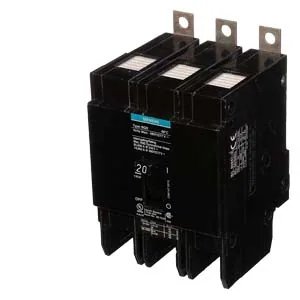 Interruptor termomagnético enchufable 3 polos 20 A 480 V c.a. 14 kA