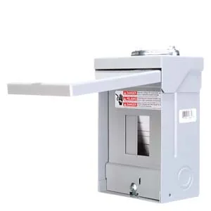 Centro de carga 3 circuitos 3 fases 4 hilos 100 A atornillable NEMA 3R