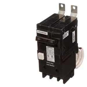 Interruptor termomagnético con protección GFCI 2 polos 40 A, tipo BL