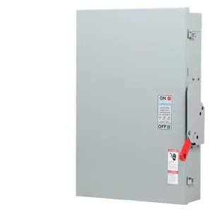 Interruptor de seguridad sin fusible 3 polos 400 A 240 V uso general NEMA 1