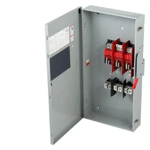 Interruptor de seguridad fusible 3 polos 400 A 600 V servicio pesado NEMA 3R