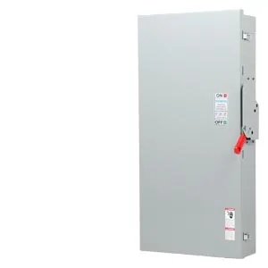 Interruptor de seguridad fusible 3 polos 600 A 600 V servicio pesado NEMA 1