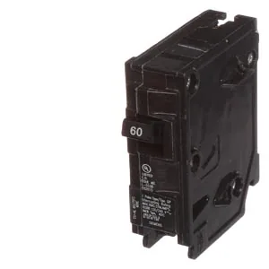 Interruptor termomagnético enchufable 1 polo 60 A 120 V 10 kA tipo QP