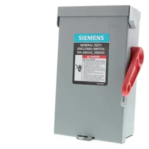 Interruptor de seguridad fusible Serie A 3 polos 4 hilos