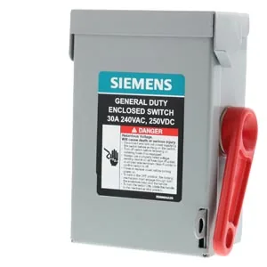 Interruptor de seguridad sin fusible Serie A 3 polos 3 hilos