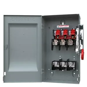 Interruptor de seguridad fusible 3 polos 30 A 600 V servicio pesado NEMA 1