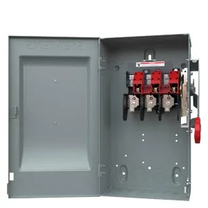 Interruptor de seguridad sin fusible 3 polos 30 A 600 V servicio pesado NEMA 1