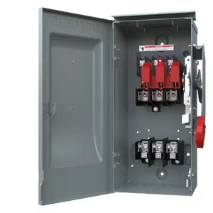 Interruptor de seguridad fusible 3 polos 30 A 600 V servicio pesado NEMA 3R