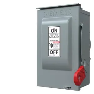 Interruptor de seguridad sin fusible 3 polos 30 A 600 V servicio pesado NEMA 3R