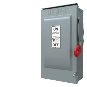 Interruptor de seguridad sin fusible 3 polos 60 A 600 V servicio pesado NEMA 1